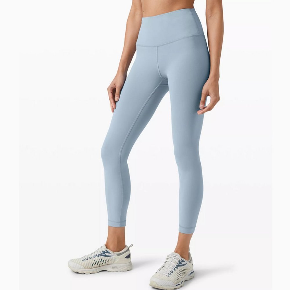LULULEMON Wunder Under Train High-Rise Tight 25" Lux CHAMBRAY BLUE 8 NEW w/TAGS